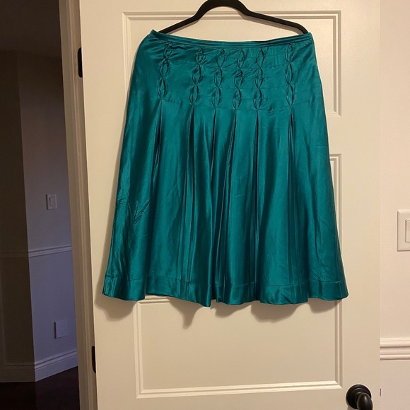 Turnover Turquoise Skirt - Picture 1 of 5